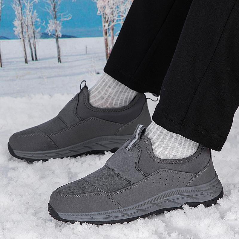 Leichte und warme neue Winter-Sandalen aus Samt und Baumwolle in großen Größen