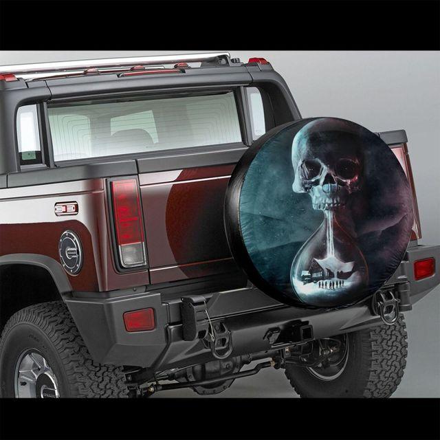 Skull Spare Tire Cover Sugar Skull Lover  Spare Tire Cover Halloween Gift Funny  CAR COVER Accessories Spare Covers
