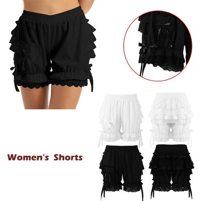 Dámske vintage viktoriánske gotické pantalóny kostýmu tekvicové šortky Bloomers šortky