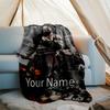 Custom Name God of War Theme Printed Blanket - Perfect for Couch, Bed, Travel & Outdoor Use | Machine Washable, Cozy & Durable.