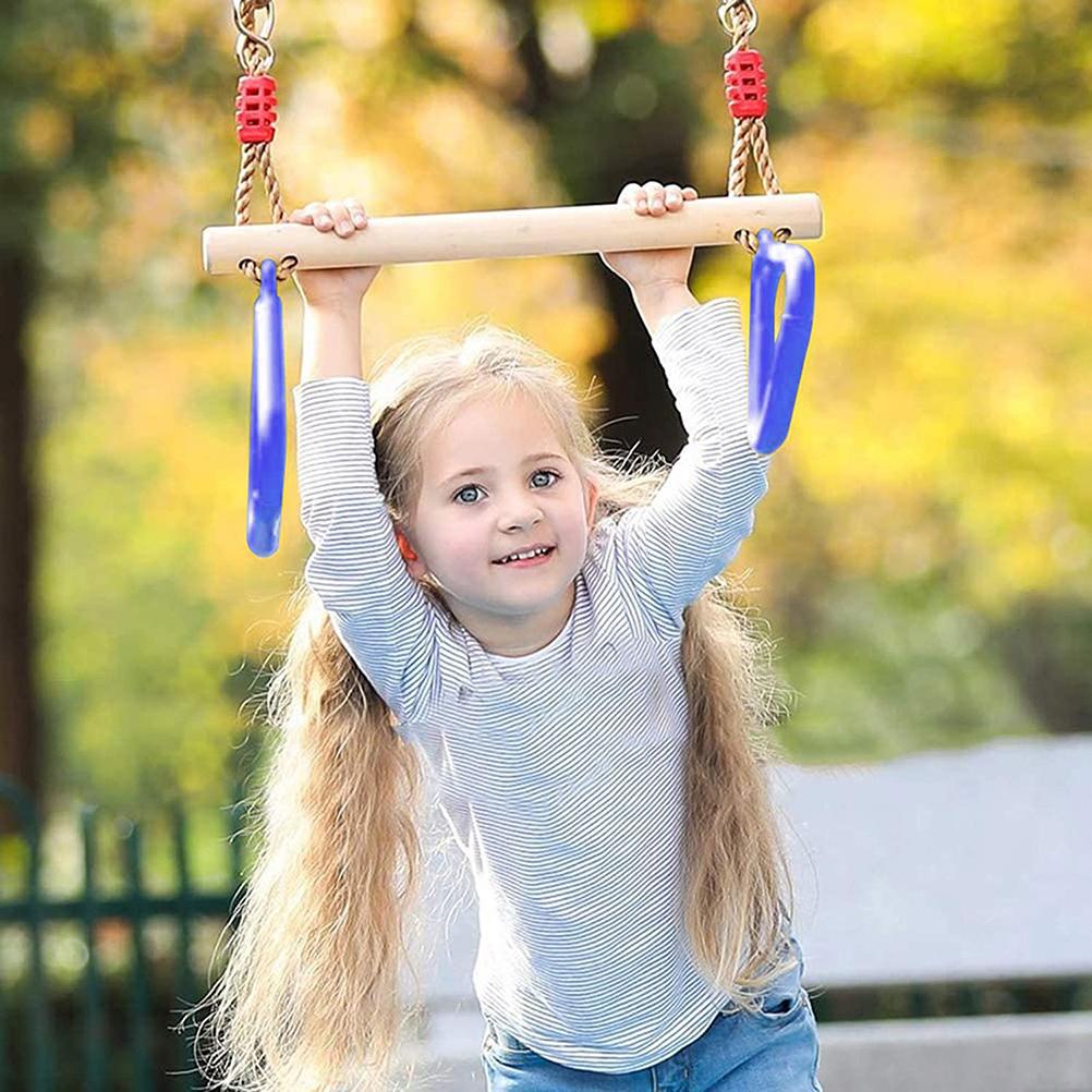 Swing Outdoor Children 120 kg Load Capacity Multifunctional Children"s Wooden Trapeze Swing Gym