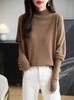 Women's Autumn/Winter Wool Batwing Sleeve Turtleneck Sweater