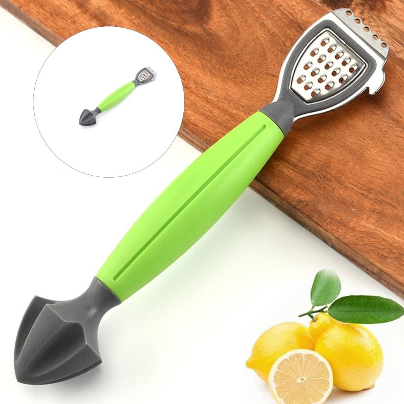 2 Piece Space Saving Portable Lemon Grater And Juicer Tool With Comfort Handle Kitchen Gadget For Drink Cocktails Cooking
