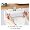 Retractable Paper Towel Holder Adjustable Length Simple Installation Roll Paper Holder Bathroom Kitchen Organizer