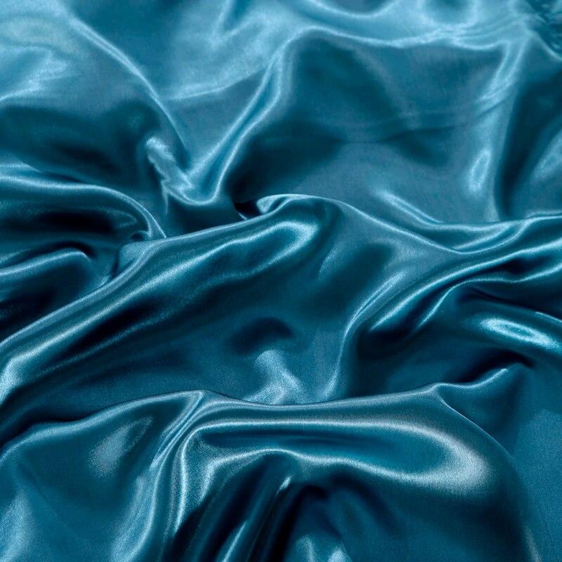 Fashionable Rayon Bed Sheets, Solid Color Single Double Bed And A Comfortable And Cool Mattress Cover 240x270cm /200x230cm.