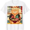 FLYEHI Vintage Kawaii Cat Shirt Anime Lovers Japanese Ramen Lovers T-Shirt