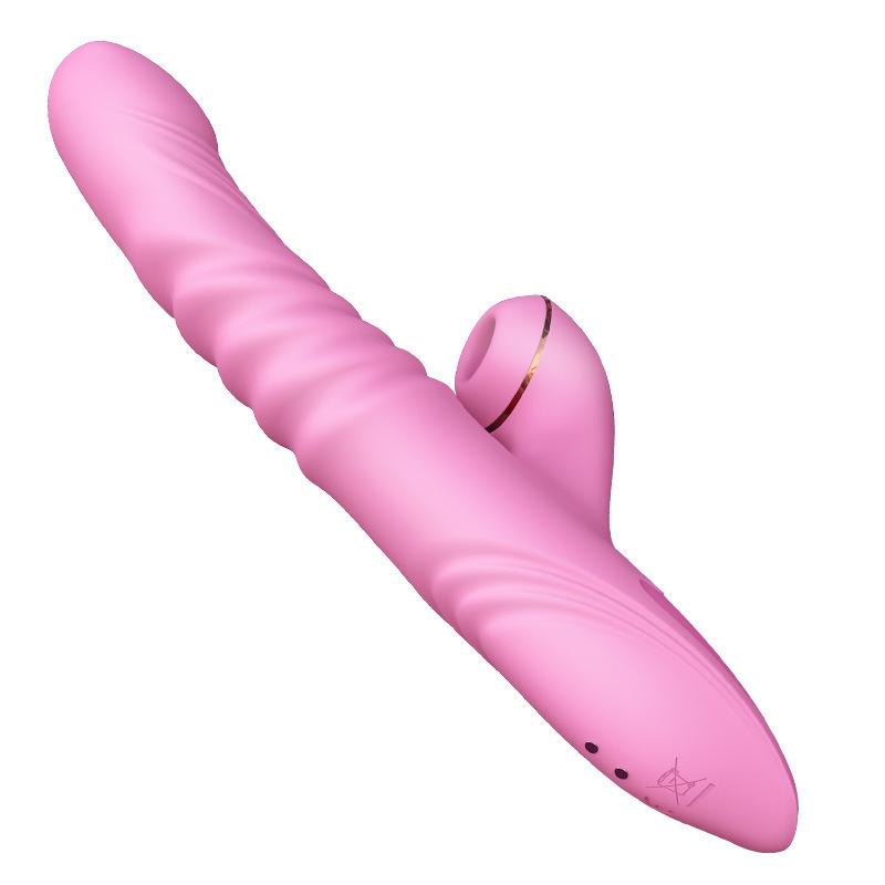 Jade Rabbit 8th Generation Vibrator For Women Masturbator Fully Automatic Telescopic Thrust Warming Massage Stick Sex Toys
