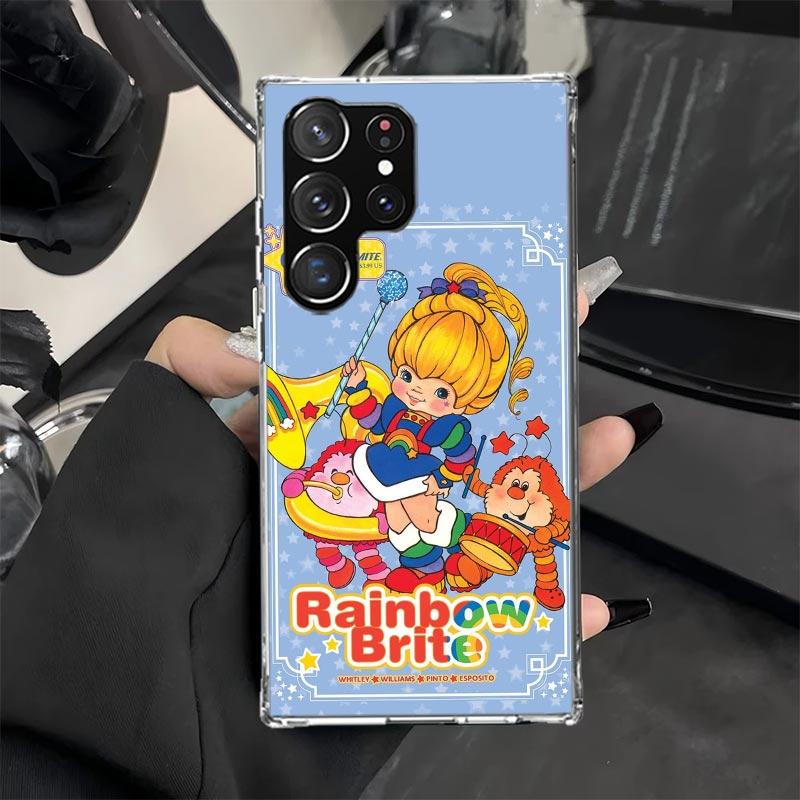 

R-Радужный Милый Яркий Чехол для Телефона для Samsung Galaxy S25 S24 Ultra S23 S22 S20 FE S10 Plus S9 + Lite Мягкий Печатный Чехол Samsung S23 FE