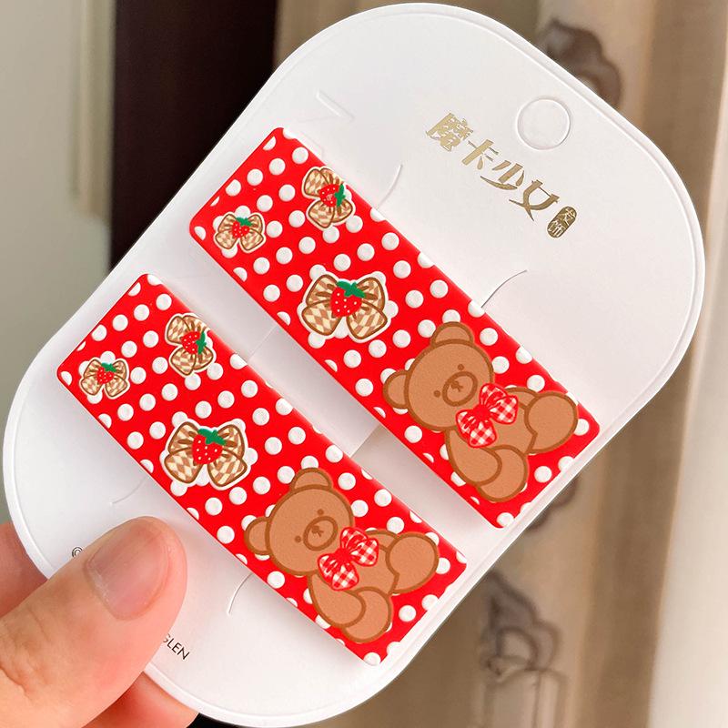 

Adorable Festive Little Rabbit Princess Hair Clip - Cute Patterned BB Clip for Children