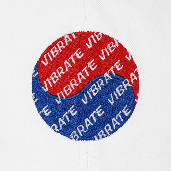 VIBRATE Korean Flag Logo Ball Cap (White)