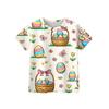 Children's Easter Printed Round Neck Short Sleeved Casual T-shirt
