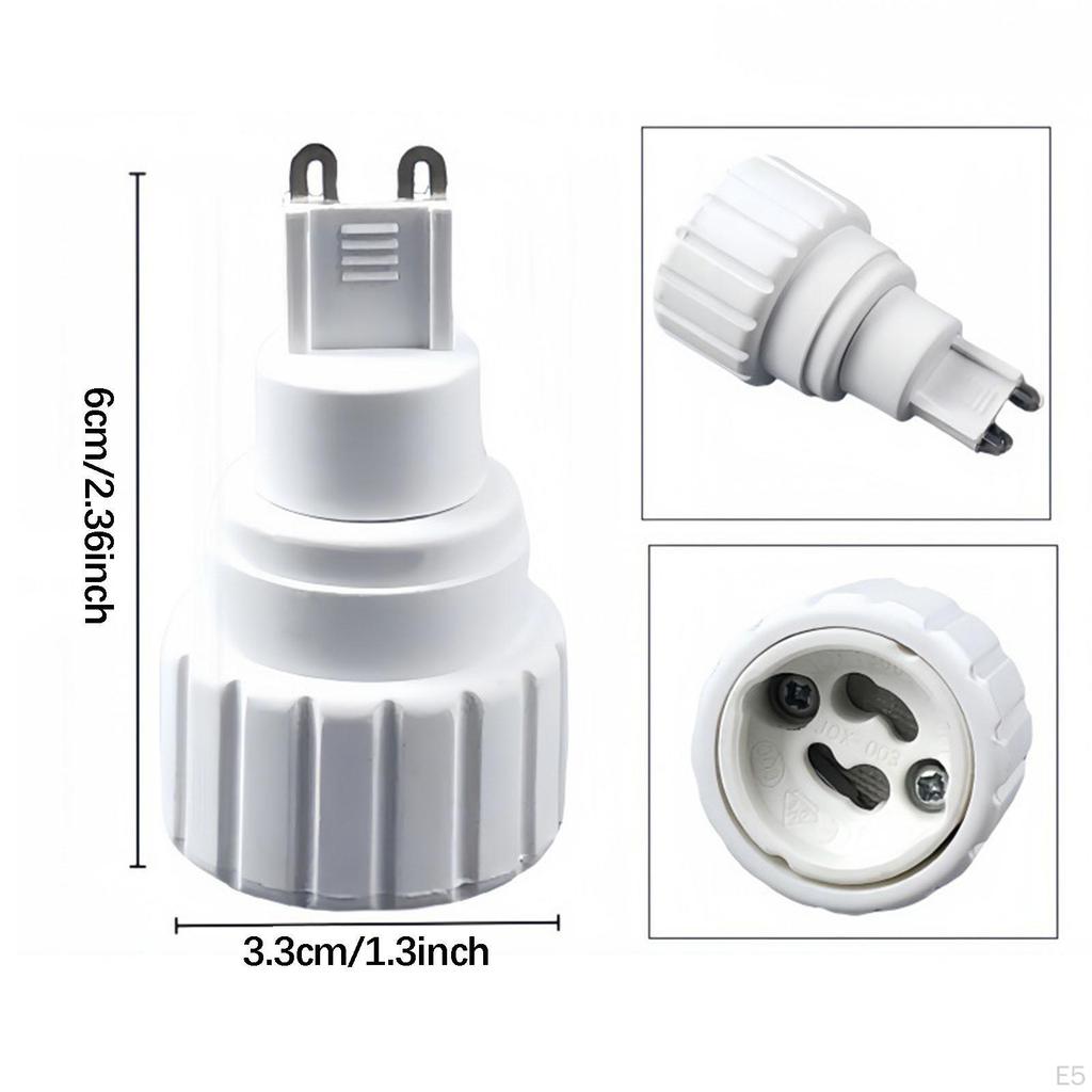 Adapter ,Base Converter ,Versatile Lamp Holder Conversion for B22, E27, E14, E40, Gu10, and G9