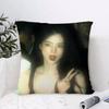 Han Sohee Cushion Cover Anti-dustmite Pillowcase Invisible Zipper Silky Short Plush Sofa Cushion Cover