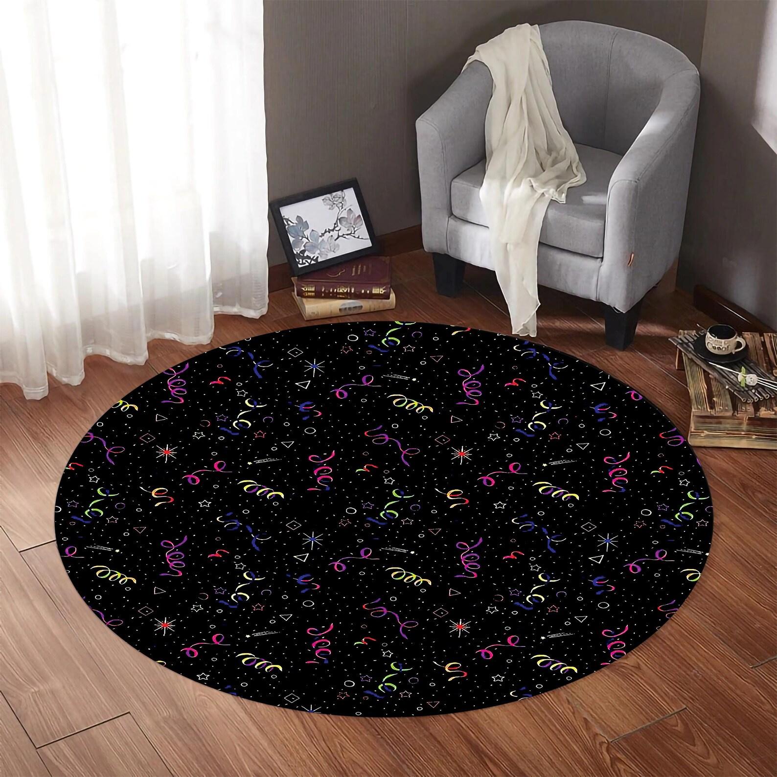 

Arcade Round Rug Spacey for Gaming Room Gamin Carpet Arcade Carpet Popular Salon Decoration Non Slip Washable Area 60cm