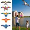 Mini Fishing Rod Kite Easy To Fly Foldable Cartoon Butterfly Swallow Parrot Kites for Kids Outdoor Beach Park Beginner Toy