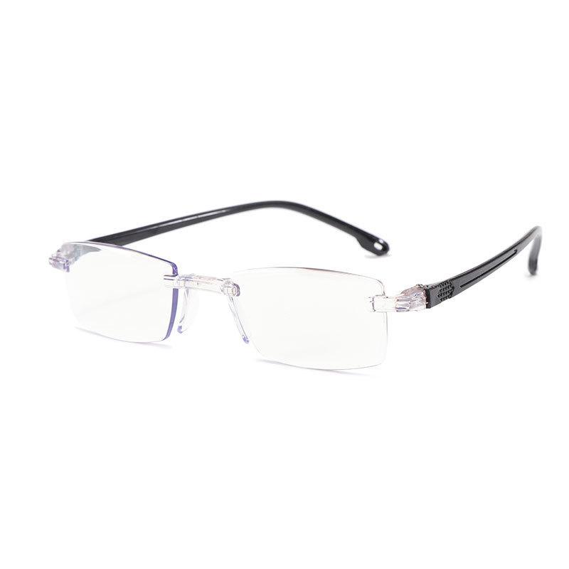 Rimless Photochromic HD Anti-Blue Light Zoom Reading Glasses for Men & Women