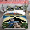 Wallace And Gromit Pattern Print Bedding Set With Multisize Options For Bedroom Use