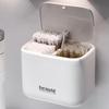 Automatic Pops Up Lift No-Drill Cotton Swab And Makeup Cotton Dispenser Hair Accessories And Hair Tie Desktop Storage Box