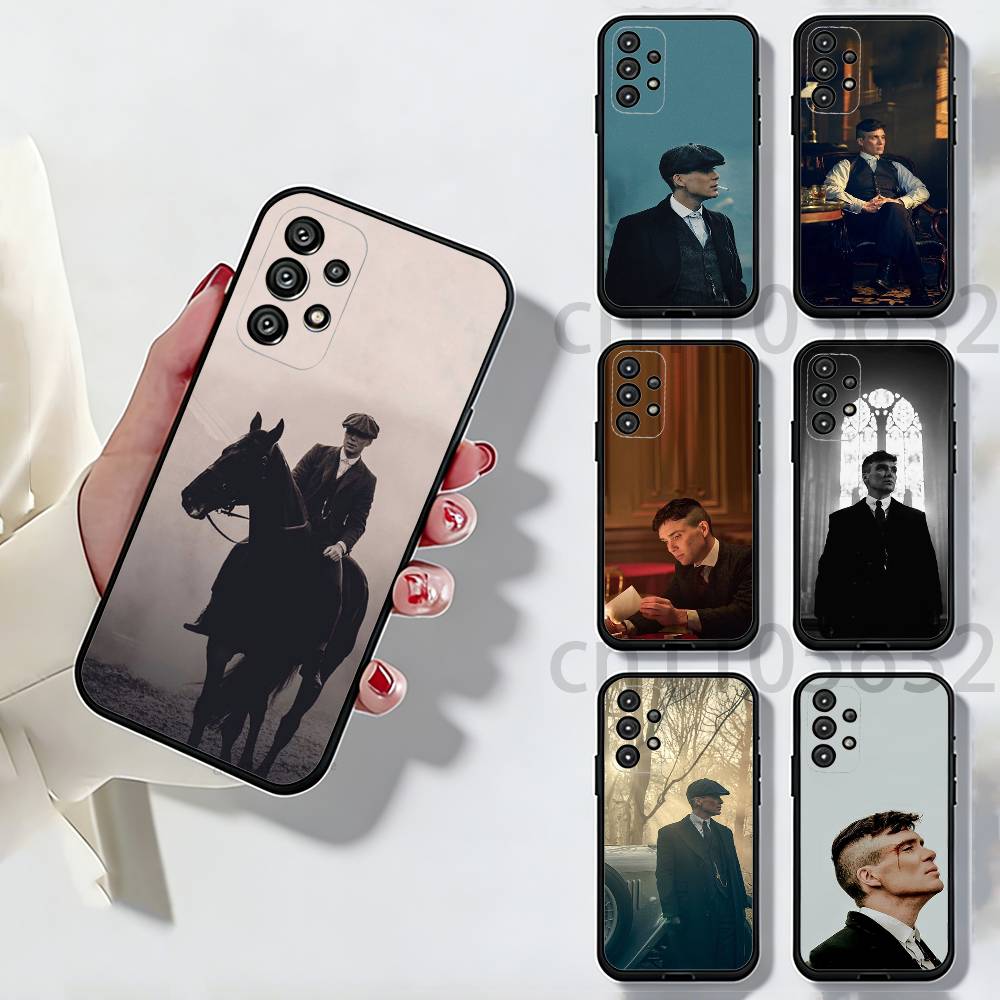 T-Tommy S-Shelby Phone Case for Samsung Galaxy A73,23,53,33,14,24,13,72,22,52,32,54,A34 Soft Cover