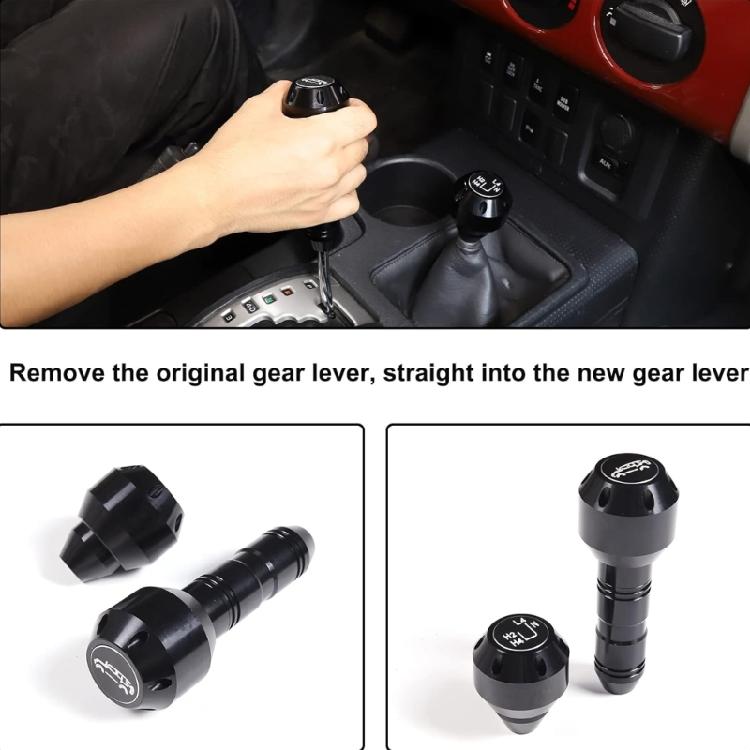 Gear Lever Metal Rod Gear Lever Handle Metal Gear Knob Car Spare for Car 07-21