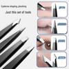 Stainless Steel Eyebrow & Beard Tweezers - Hair Removal, Customizable