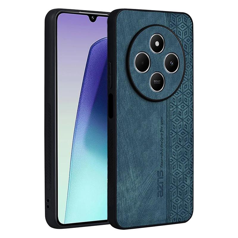 Business Style Leather Phone Case For Xiaomi Redmi 14C 13C 12C 12 Shockproof Cover Redmi 10C 10A 10 5G 9C Phone Accessories Capa