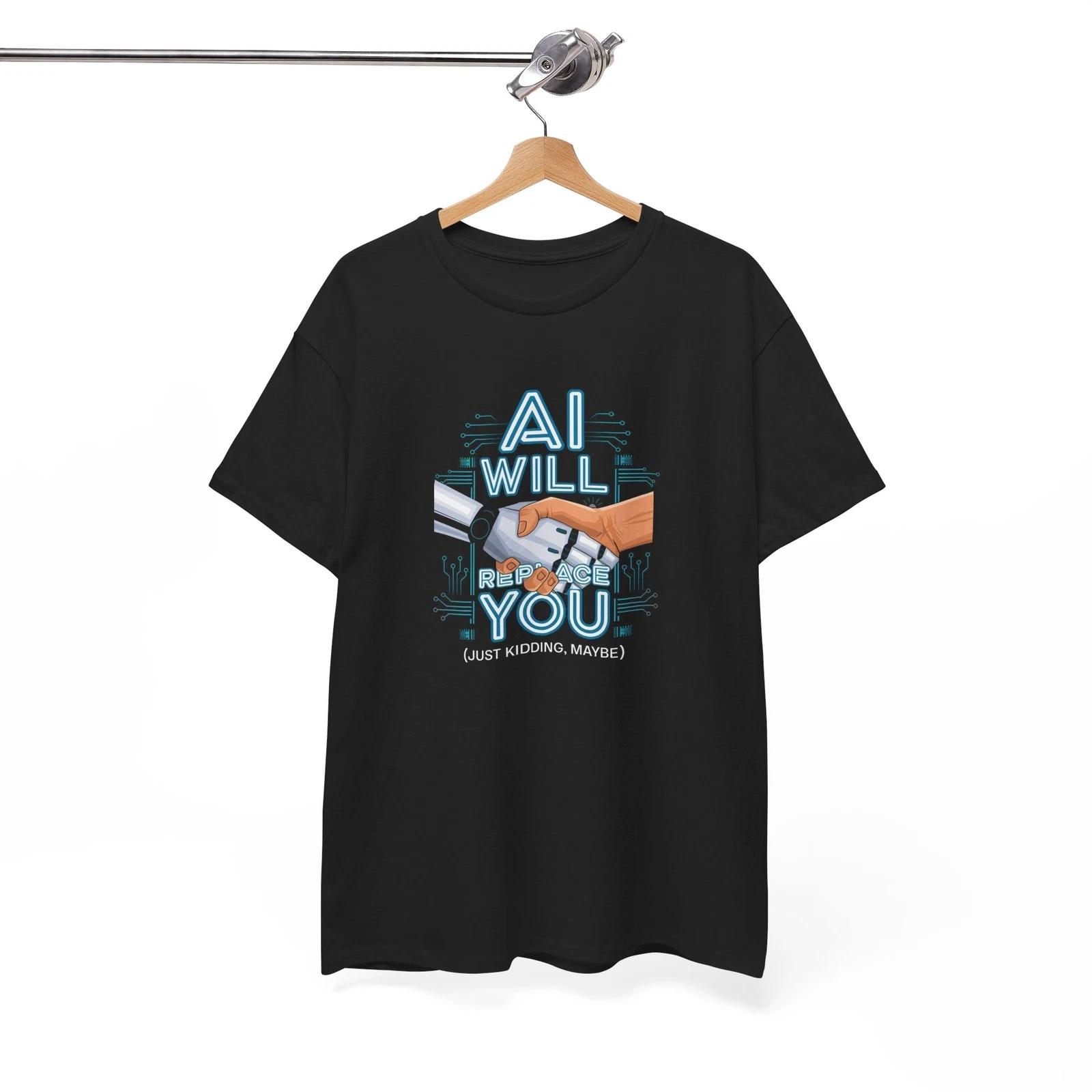 Cyberpunk Robot T-Shirt | Futuristic AI Android Tee | Sci-Fi Mecha Design M