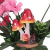 Cute Animal Mushrooms Lawn Decorations Gardens Courtyard Ornaments(Red)