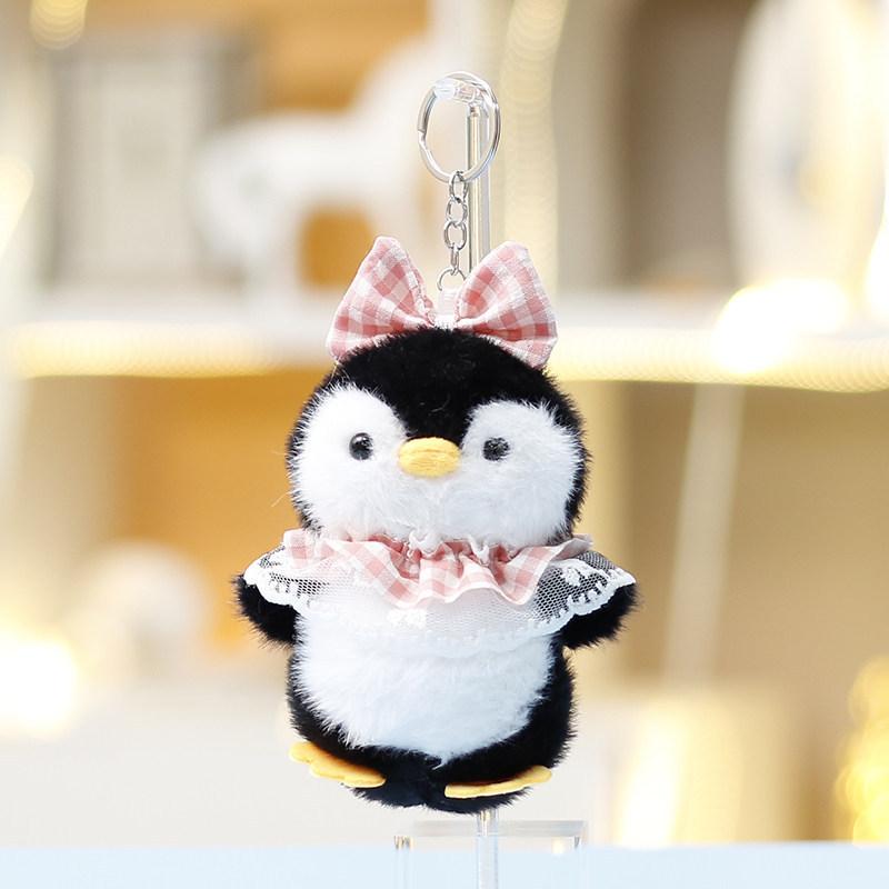 Мягкая Плюшевая Фигурка Пингвина Для Украшения Сумки И Брелок PenguinBlack