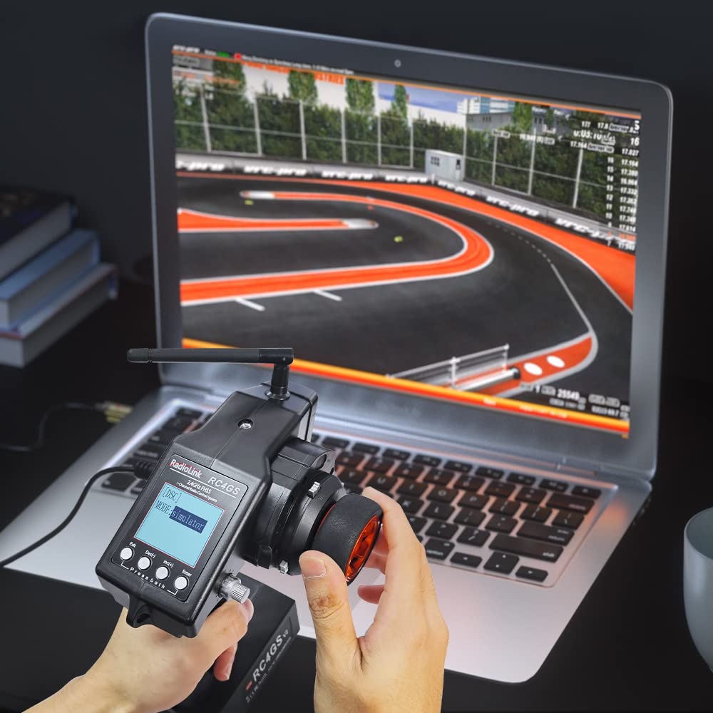 RadioLink Official Radio Control System with RC and Gyro Receiver Includes Transmitter and Remote Control for Industrial and Product (RC4GS V3)