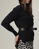 Skirt Suit Of White 8140 36 Black Leopard (blouse, Skirt)