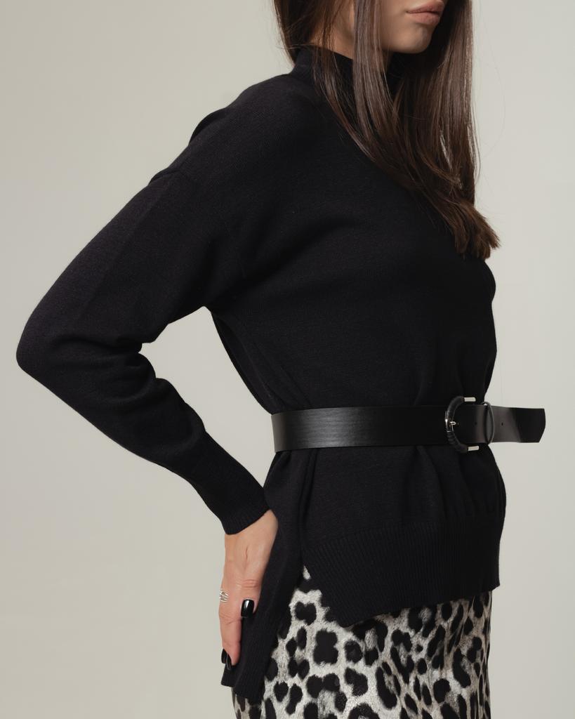 Skirt Suit Of White 8140 36 Black Leopard (blouse, Skirt)