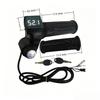 White Display Speed Control Throttle Grip Lock 12V-96V Universal Voltage for Electric Scooter