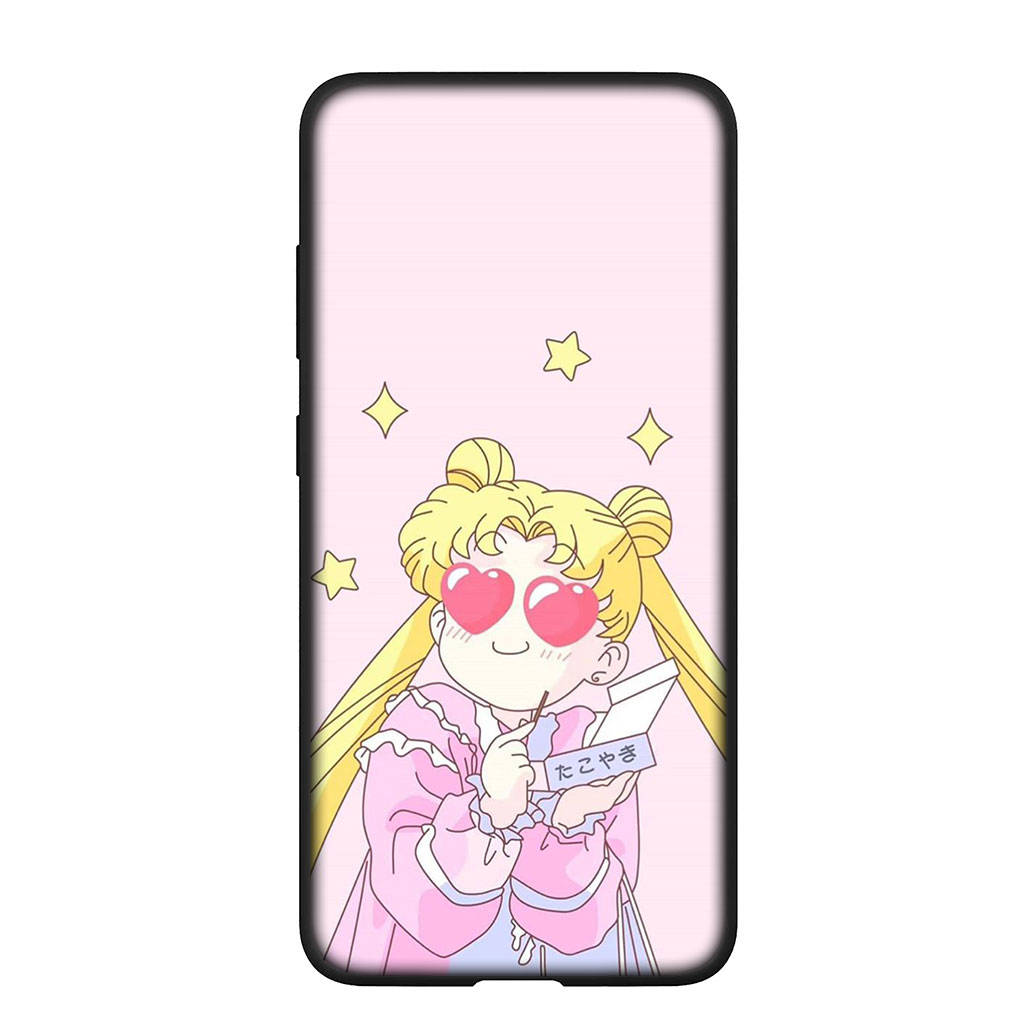 Phone Case for Samsung Galaxy S25 S24 S23 iPhone 16 15 Xiaomi Redmi Note 14 13 12 16E X 11 Pro Max OPPO Moto Huawei Wallpaper Sailor Moon Girl Cover