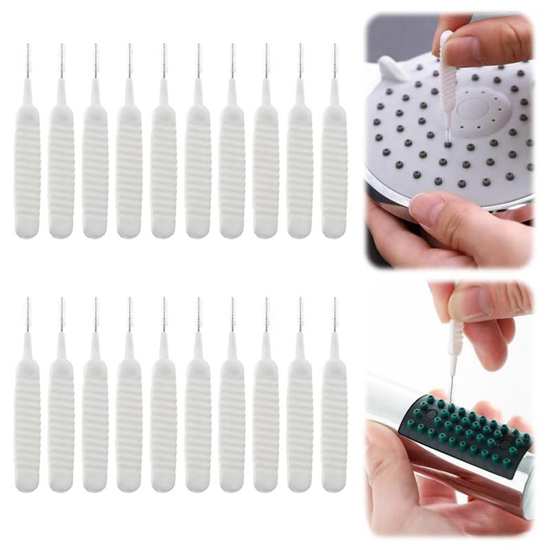 ABJJ 50Pcs Shower Cleaning Artifact Nozzle Cleaning And Dredging Needle Shower Head Cleaning Brush Durable