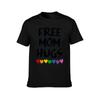 FREE MOM HUGS TShirt Comfortable Basic Crew Neck Tee