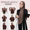 Women Muslim Chiffon Hijab Shawls With Magnetic Buckle Solid Color Ramadan Head Wrap Islamic Scarves Ladies Turban Headband