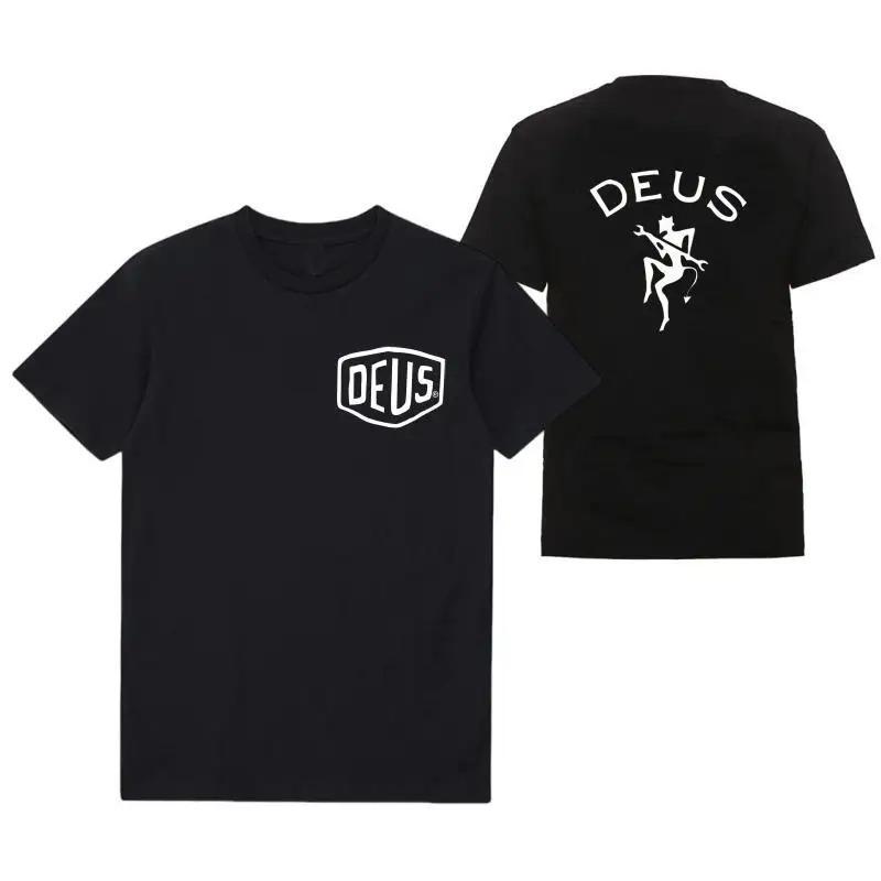 Vendita Calda DEUS EX MACHINA T-Shirt con Stampa Grafica Uomo Donna Manica Corta Streetwear Moda Harajuku Estiva Nuova Maglietta Sportiva Scollo a O Cotone Oversize Top