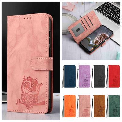 8-Farben Eulen-Prägemuster Flip-Kartenfach Design Brieftasche Hülle für Blackview A85/A53 Pro/A53. ZTE Blade A52 lite,Axon 40 Pro,A52. Sony Xperia 1V,10V...