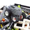 ASTEM 413PCS Plus Technik Teile Rückziehmotor Achsstifte Ersatz Bausteinteile Normale Größe mechanische Teile umfassen Steine, Buchsen und