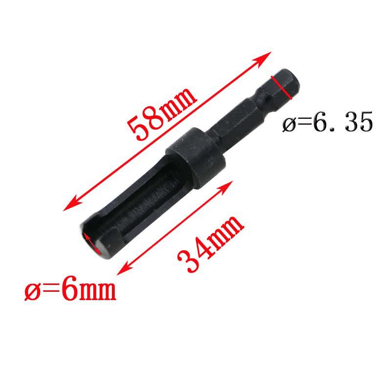 Hex Shank Carbon Steel Wood Plug Cutter Drill Bit for Woodworking