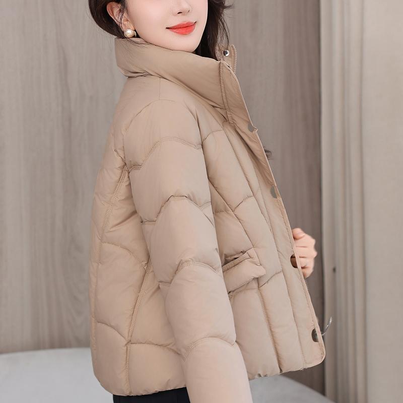 Fashion Woman Winter Short Coats Stand Collar Casual Thick Warm Parkas Women Jackets