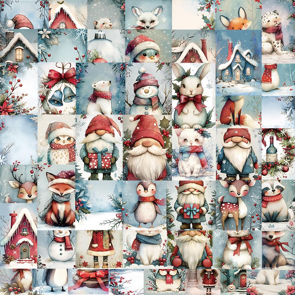 

50/100PCS Christmas Snowfield Stickers Notebook Snowboard Phone Bicycle Festival Art Picture Coffee Skateboard Adult Sticker