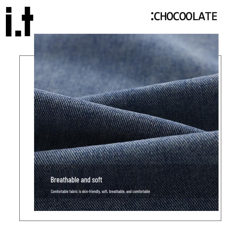 CHOCOOLATE Men's Loose Fit Straight Leg Jeans