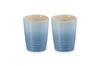 Le Creuset Pair Short Tumbler 210 ml coastal blue