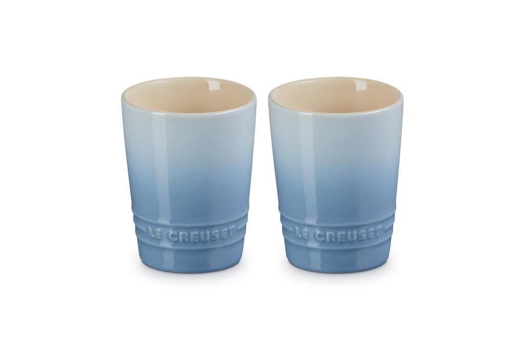 Le Creuset Pair Short Tumbler 210 ml coastal blue