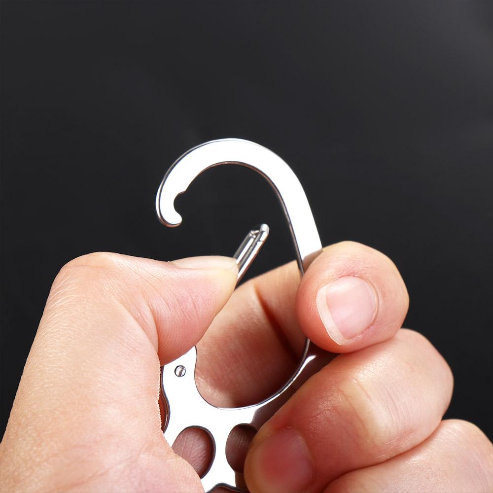 Holder Buckle With 4 Keyrings Metal Key Ring Holder Big Feet Key Chain Car Key Clip Car Keyring