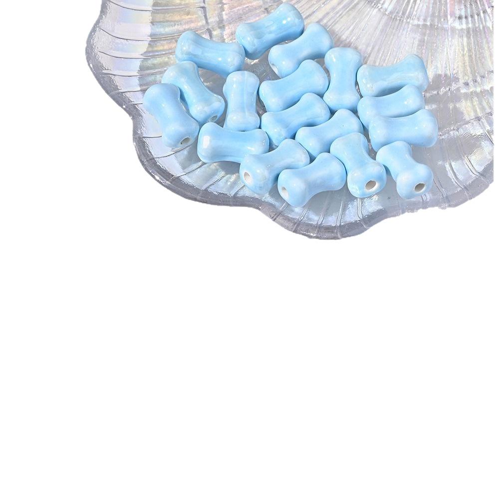 Blue Series Japanese Ceramic Seashell & Heart Beads for DIY Jewelry