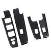 4 Pcs Car Window Control Switch Panel Cover Carbon Fiber Color Power Window Switch Panel Trim Replacement for D Max