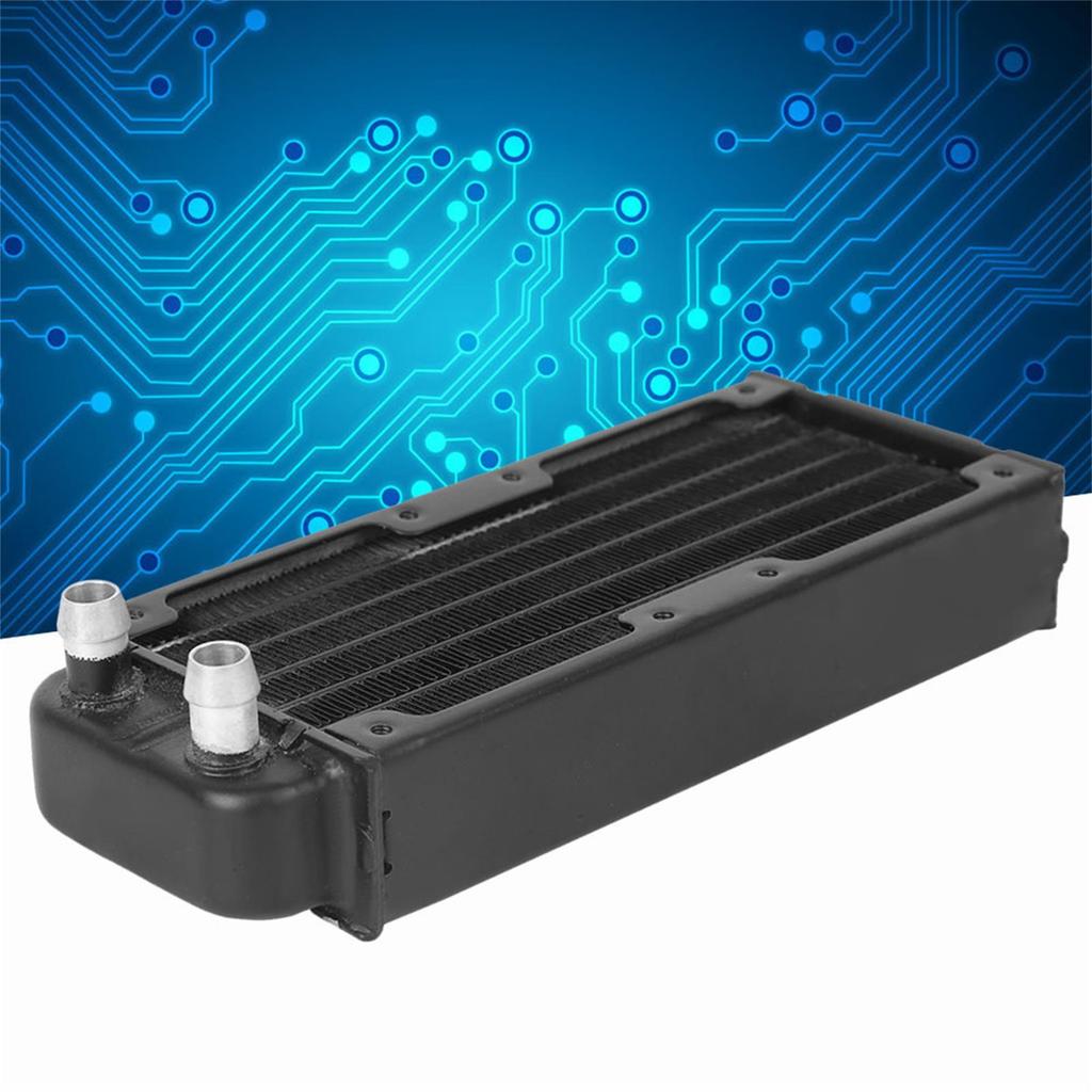 Water Cooling Radiator Computer Accessory Aluminum Black Anti‑Oxidation Paint Surface